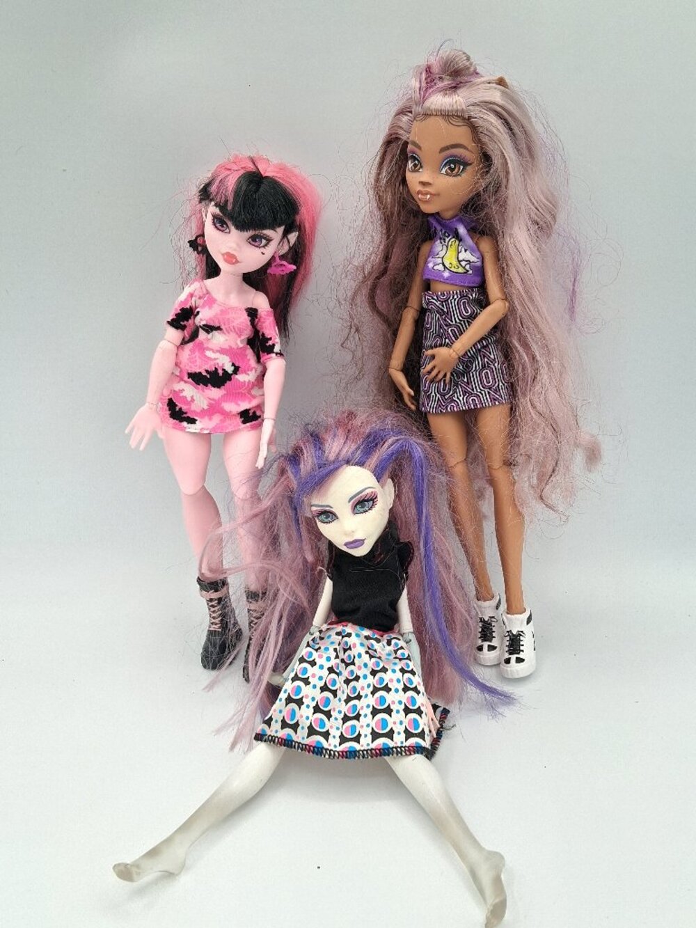Monster High Doll Lot Clawdeen Draculaura Spectra Vondergeist Mattel